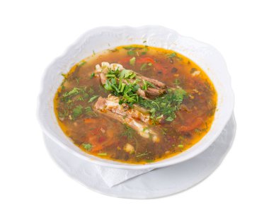 Sebze çorbası lezzetli kuzu.