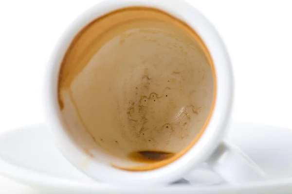 Primer plano de la taza de café expreso después del café . —  Fotos de Stock