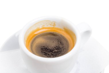 Espresso fincan kapatmak.