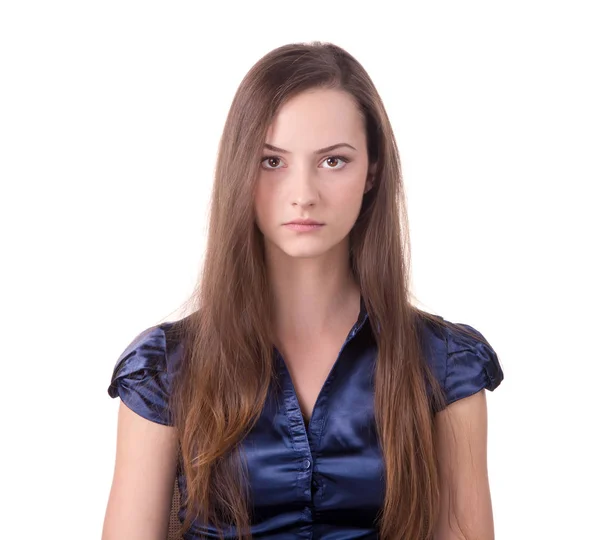 Imagen de una mujer de cabello castaño . —  Fotos de Stock