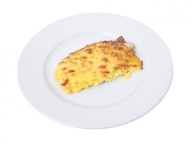 Kırmızı biberli omlet.
