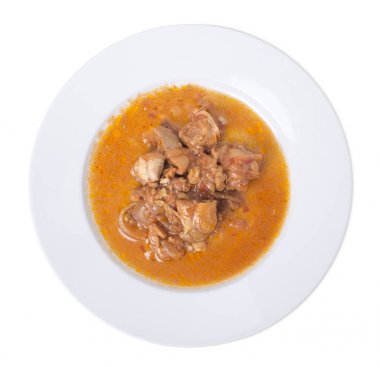 Soslu tavuk kızartma.