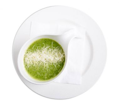 Lezzetli ıspanak krem çorbası.