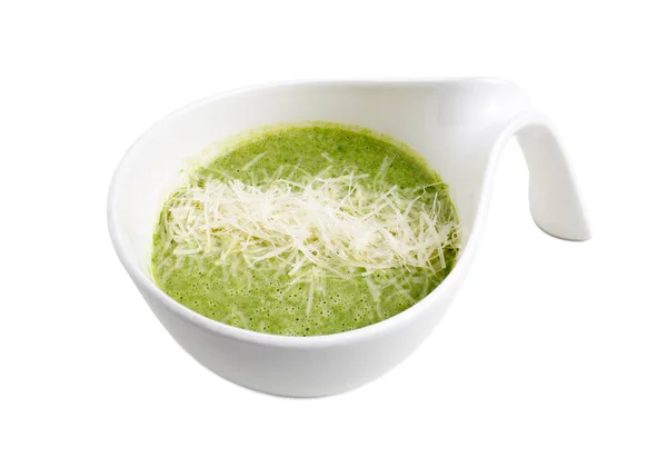 Delicious spinach cream soup. — Stock Photo, Image
