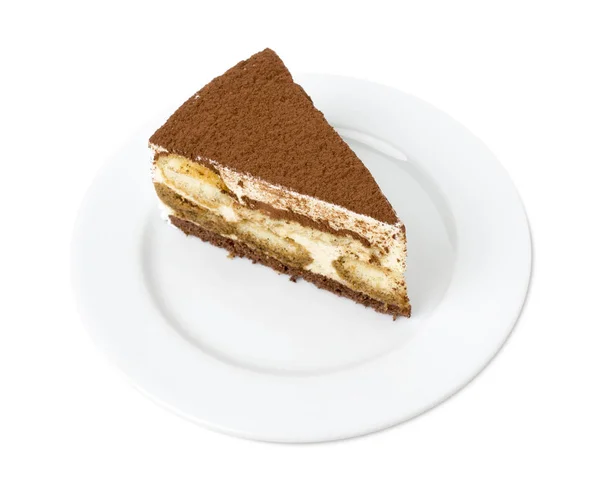 Ciasto pyszne tiramisu. — Zdjęcie stockowe