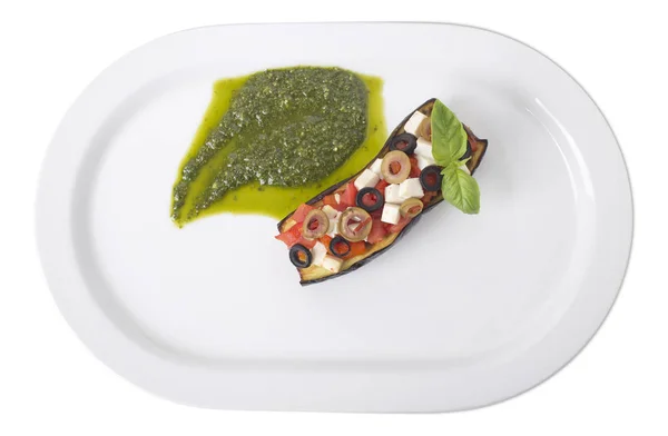 Melanzane siciliane alla caponata . — Foto Stock