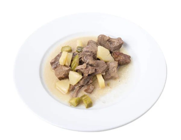 Meat stew with pineapple. — Stock Photo, Image