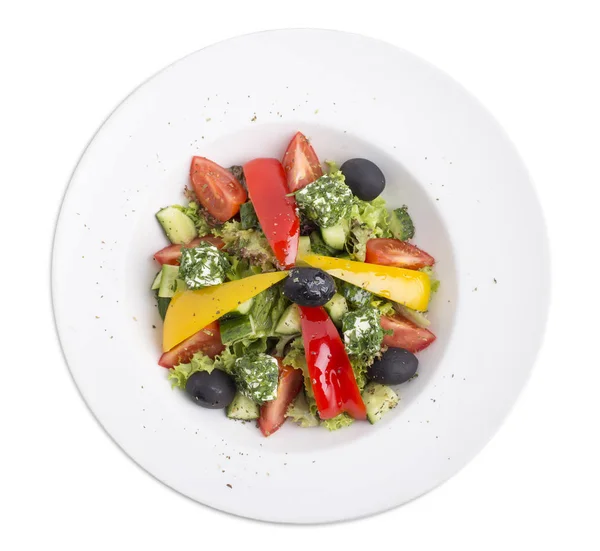 Heerlijke Griekse salade. — Stockfoto