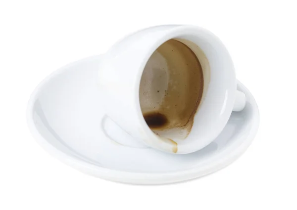 Prázdné espresso cup. — Stock fotografie