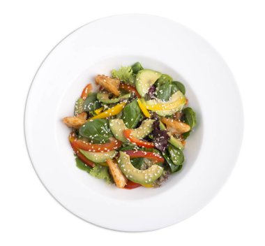 Karides ile Avokado salatası.