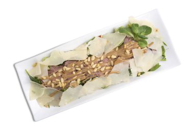 lezzetli biftek salata.