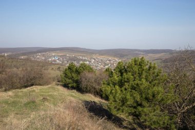 Tepeler güzel görünümü ile manzara.