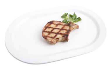 domuz eti kemik üzerinde.