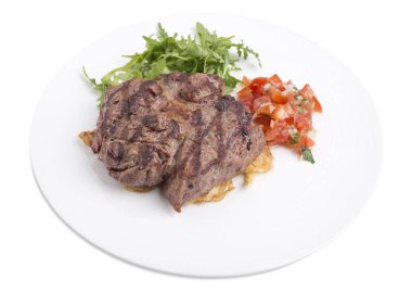 Ekşili biftek domates tartar ile.