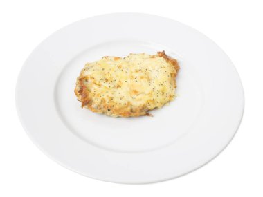 Chop pişmiş sığır peyniri ile.