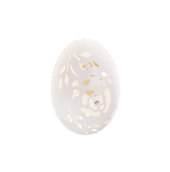 Velikonoční slepice vejce s řezbou. — Stock fotografie
