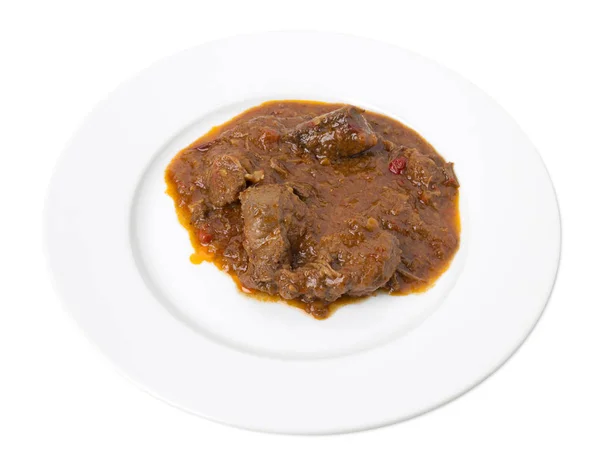 Roasted meat with gravy. — Stock Photo, Image