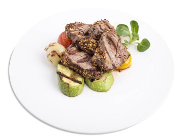 sebze ile fileto mignon.