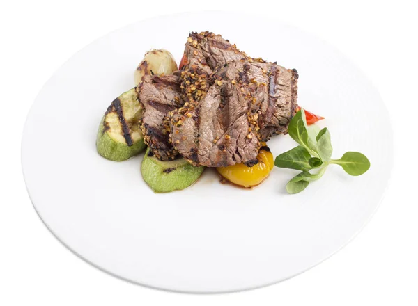 Filet mignon with vegetables. — Stock Photo, Image