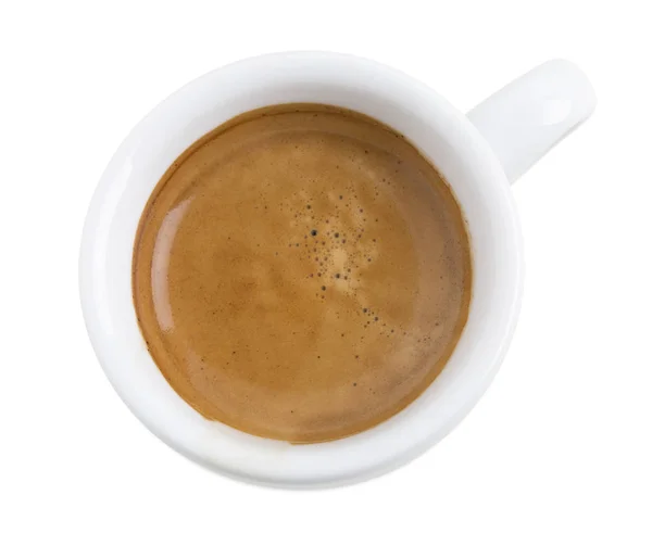 Heerlijke espresso. Bovenaanzicht. — Stockfoto