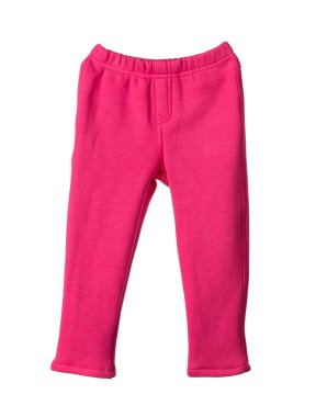 Çocuk kırmızı pantolon.