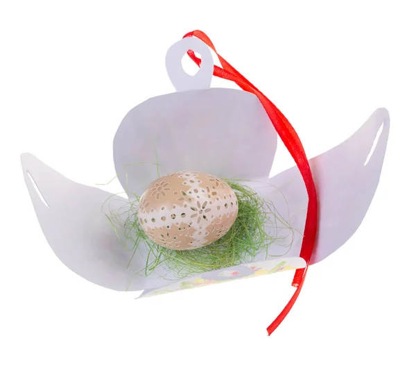 Telur ayam Paskah dengan ukiran . — Stok Foto