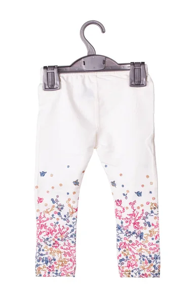 White children's panties with birds and flowers. — ストック写真