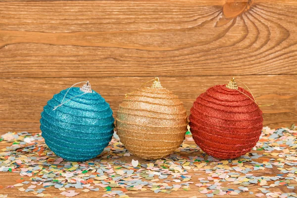 Composición de las decoraciones navideñas . — Foto de Stock