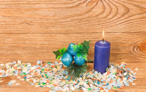 Composición de las decoraciones navideñas . —  Fotos de Stock