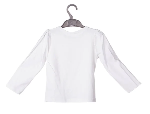 Witte childrens katoenen blouse. — Stockfoto
