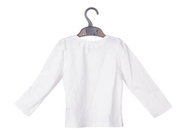 Beyaz çocuk pamuk bluz.