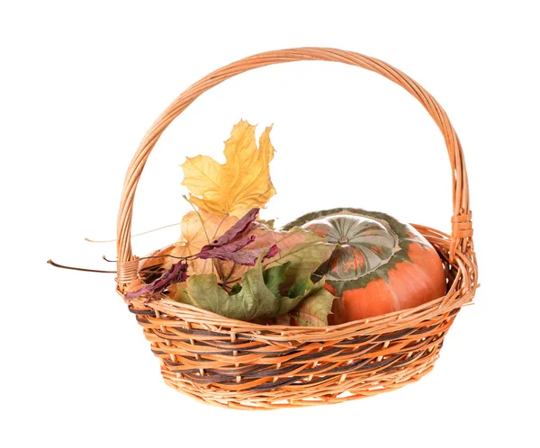 Kompozisyon bir kabak sepeti.