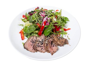 Izgara Tay biftek salata.