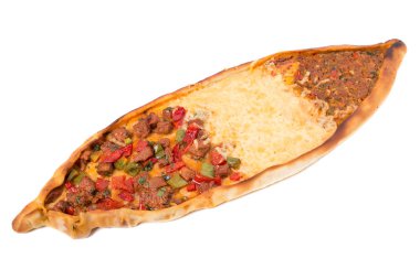 Gürcü pasta et ve peynir ile doldurulmuş.