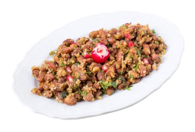Barbunya gelen lezzetli Gürcü meze.