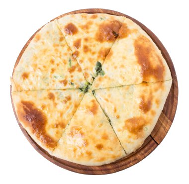 Lezzetli pasta ıspanak ile doldurulmuş.