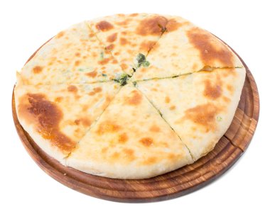 Lezzetli pasta ıspanak ile doldurulmuş.