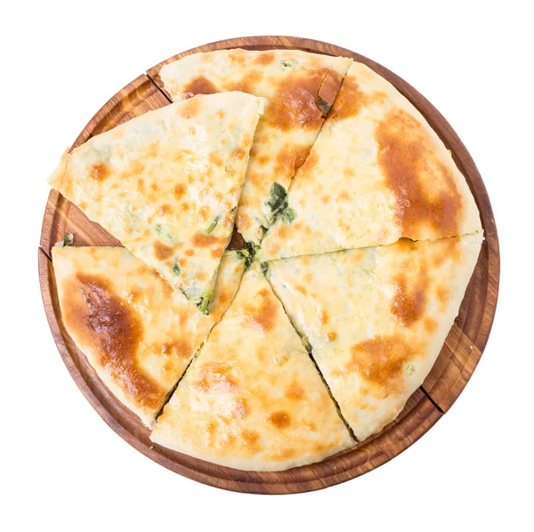 Lezzetli pasta ıspanak ile doldurulmuş.