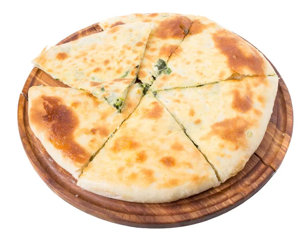 Lezzetli pasta ıspanak ile doldurulmuş.