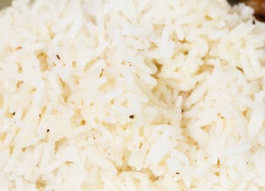 Pişmiş pirinç portre.