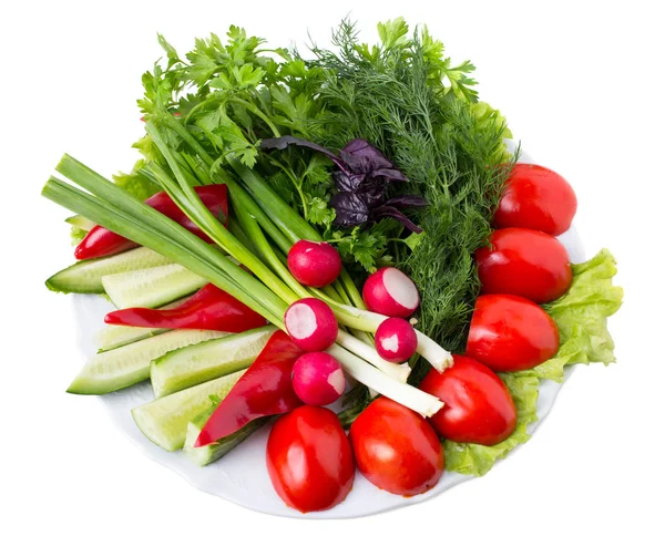 新鮮な野菜を混ぜて. — ストック写真