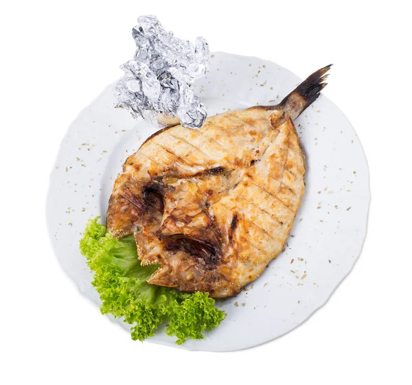 Delicioso peixe dorado grelhado . — Fotografia de Stock