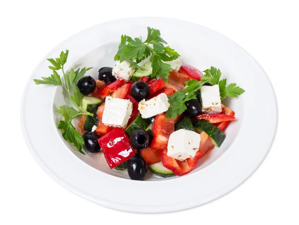 Köstlicher griechischer Salat. — Stockfoto