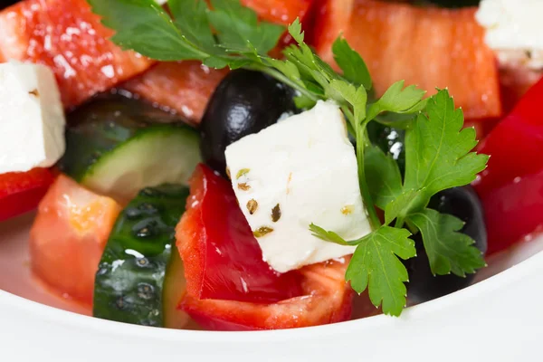 Delicious greek salad. — Stock Photo, Image