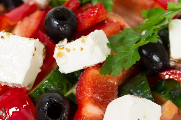 Köstlicher griechischer Salat. — Stockfoto