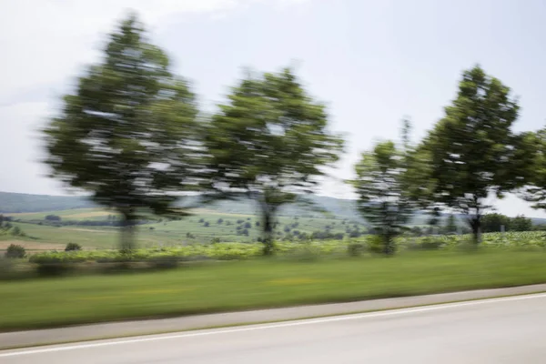 Vista desde la ventana del coche. — Foto de Stock