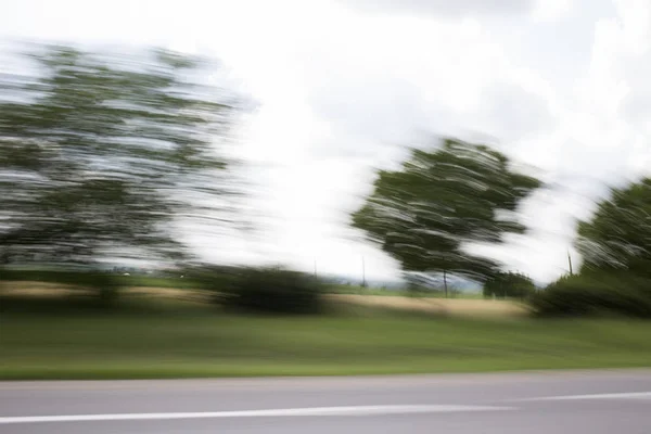 Vue de la fenêtre de la voiture. — Photo