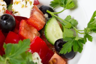 leziz Yunan salatası.