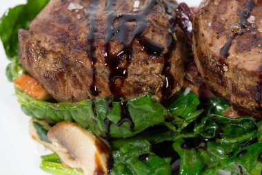 Lezzetli chateaubriand biftek.