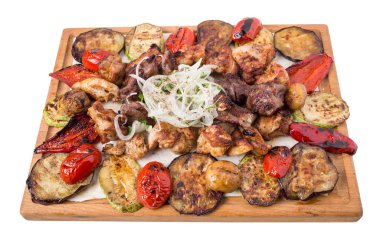 Karışık ızgara etler tabağı.